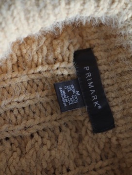 Primark 40-42 sweter ciepły żółty kołnierzyk gruby