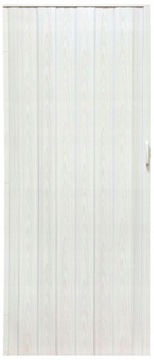 DRZWI HARMONIJKOWE WEWNĘTRZNE SKŁADANE/ŁAMANE BIAŁY DĄB 80CM