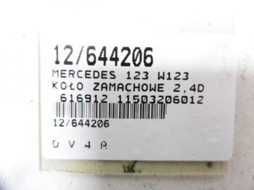 W123 KOLO SETRVAČNÍK 11503206012,4D