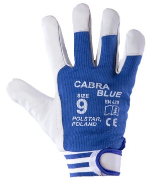 Rękawice Cabra Blue Skóra Licowa Kozia r.11