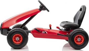 ГОКАРТ С ПЕДАЛЯМИ, НАДУВАННЫЕ КОЛЕСА, ТОРМОЗА