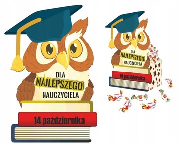 Prezent DZIEŃ NAUCZYCIELA 3w1 Organizer Skarbonka