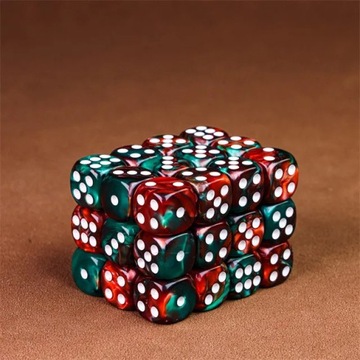 НАБОР ИЗ 5 КОСТИКОВ ДЛЯ РПГ D6, ШЕСТИГРАННЫЕ КОСТИ ДЛЯ БАЛЛАДИНОВ, 1,1 СМ