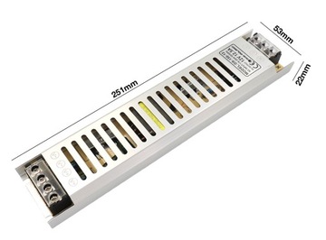 БЛОК ПИТАНИЯ СВЕТОДИОДОВ 12 В, 150 Вт, 12,5 А, тонкое модульное крепление для ленты MONO RGB