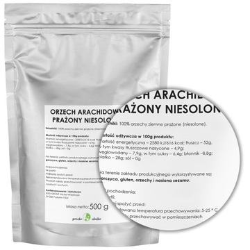 ORZECHY ZIEMNE połówki orzechy arachidowe 0,5kg