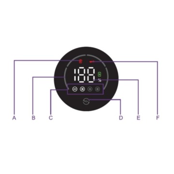 БЕСПРОВОДНОЙ ВЕРТИКАЛЬНЫЙ ПЫЛЕСОС LCD 0,8 Л