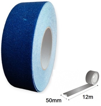 Не сколькая лента 50/12 м для лестницы синяя бумажная технология на открытом воздухе внутри