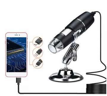 USB-ЦИФРОВОЙ МИКРОСКОП ЗУМ 1600x 2 МП ПРИЛОЖЕНИЕ