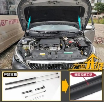 PRO PEUGEOT 408/308/3008/4008/5008 2013-2021 DVĚ STRANY AUTO VÍKO KUFRU ~14936