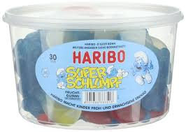 HARIBO żelki Duże Smerfy 30 sztuk 1,44kg Niemcy