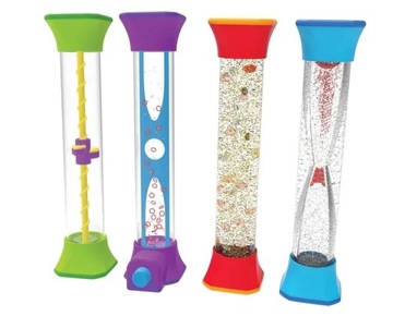 Tuby sensoryczne klepsydry Fidget rurka sensoryczna Learning Resources