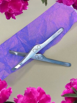 Пинцет для бровей, заточенный вручную, скошенный, EASY TOUCH 02 OkO