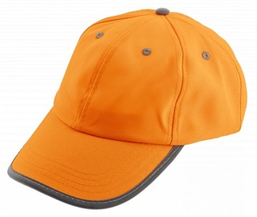 HOGERT CZAPKA Z DASZKIEM POMARAŃCZOWA ODBLASKOWA OSTRZEGAWCZA Z REGULACJĄ