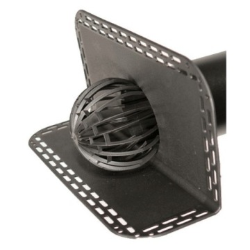 WPUST ATTYKOWY DO PAPY Ø110 - 500 MM Z KOSZYKIEM