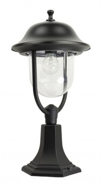 Słupek ogrodowy PRINCE 1xE27 55cm IP43 czarny lampa ogrodowa alejka parking