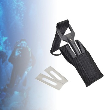 Snorkeling Knives with Webbing Safety Replacement Blades Scuba Dive Black