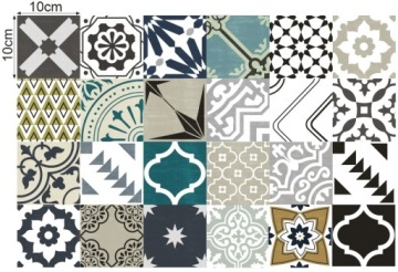 Наклейки на плитку, плитку, лестницу, 25 шт, 10х10см