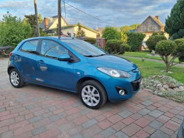Mazda 2 II Hatchback 3d Facelifting 1.3 MZR 75KM 2012 Mazda 2 Klimatyzacja Serwisowany Garażowany Stan, zdjęcie 8