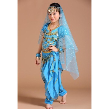 Dziecięcy kostium do tańca brzucha Coin Tassel Top