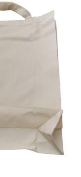 СУМКА ИЗ ХЛОПКА, расширенное ДНО И СТОРОНЫ ECO ECRU