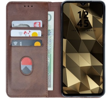 ETUI SKÓRZANE MAGNET DO MOTOROLA G10 G20 G30 SZKŁO