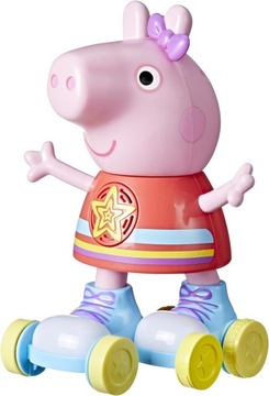 OPIS Świnka Peppa 28 cm zabawka na wrotkach ze światłami od 3 lat