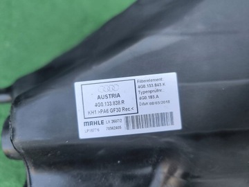 AUDI A6 A7 C7 4G TDI POUZDRO FILTRU VZDUCHU 4G0133838R