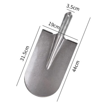 Садовый инструмент, садовая лопата, портативная, прочная, металлическая, круглая.