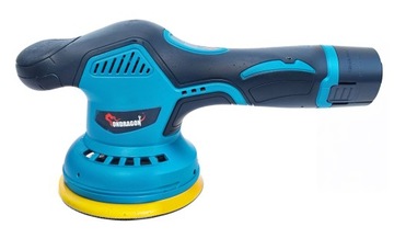 АККУМУЛЯТОРНАЯ ЭКСЦЕНТРИЧЕСКАЯ ПОЛИРОВАЛЬНАЯ МАШИНА +2 аккумулятора 2,0 Ач 12 В 13000 об/мин