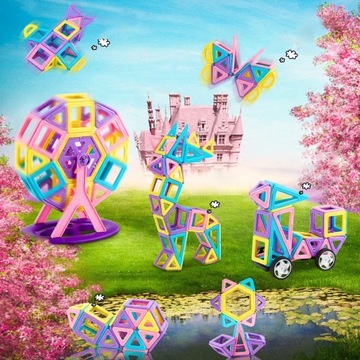 МАГНИТНЫЕ 3D КОНСТРУКЦИИ 42 ШТАТА ДЛЯ ДЕТЕЙ В ПОДАРОК ​​ОТ 3-8 ЛЕТ