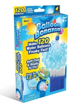 BALONY BOMBY WODNE 120szt plus adapter do kranu