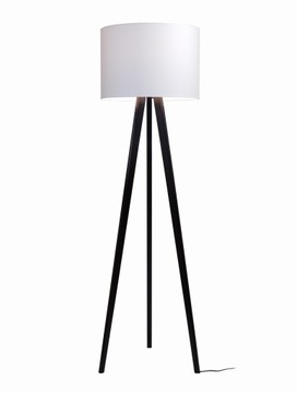 LAMPA STOJĄCA/PODŁOGOWA TRÓJNÓG DREWNO ABAŻUR 175