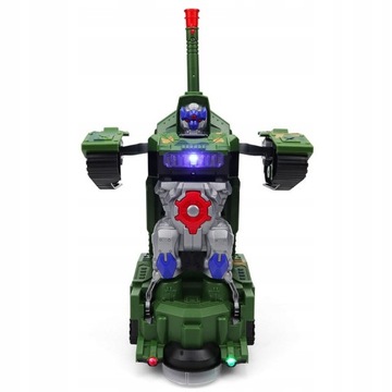 Робот-трансформер ТАНК 2в1 ездит со светодиодными звуками