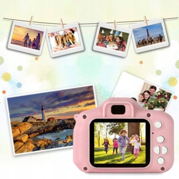 Детская цифровая камера розового цвета