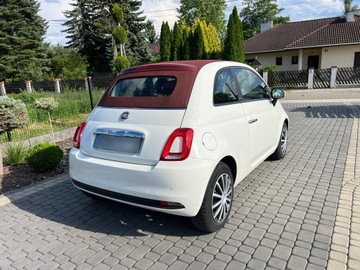 Fiat 500 II Seria 4 0.9 TwinAir 85KM 2016 FIAT 500c lift kabriolet 0.9 benzyna 112 tys km, lekko uszkodzony, zdjęcie 4