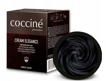 Krem Pielęgnujący Obuwie Skórzane Cream Elegance Coccine Czarny 50 ml