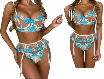 СЕКСУАЛЬНЫЙ ЭРОТИЧЕСКИЙ КОМПЛЕКТ ЖЕНСКОГО КРУЖЕВНОГО БЕЛЬЯ Размер S