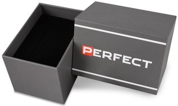 ZEGAREK MĘSKI PERFECT RAMZY +BOX +GRAWER klasyczny złoty stalowy