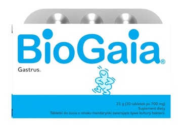 BioGaia Gastrus o smak mandarynkowy 30 tabletek