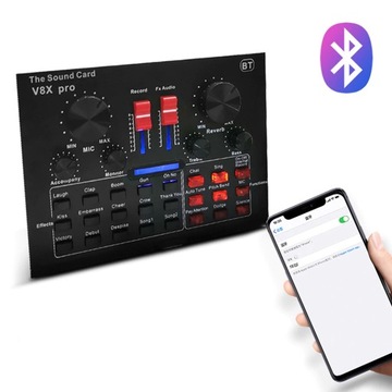 Студийный USB-микрофон V8X PRO с Bluetooth-микшером