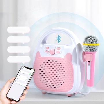 НАБОР ДЛЯ КАРАОКЕ С МИКРОФОНОМ И ДИНАМИКОМ BLUETOOTH