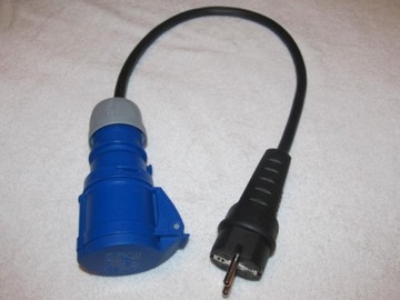 adapter gniazdo kempingowe przyczepy kamper namiot