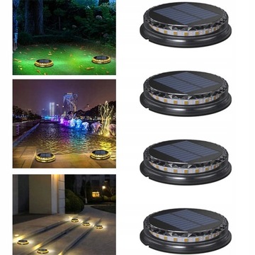 Lampa solarna wbijana czarny 1,5 cm 1 szt.