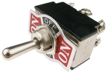 Przełącznik dźwigienkowy 6A 6 pin / 3 pozycje /3601