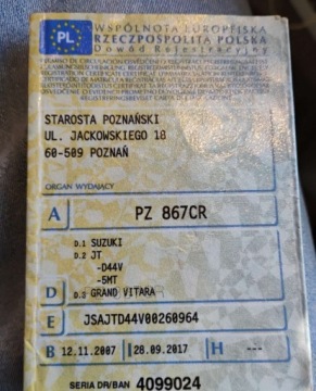 Suzuki Grand Vitara II SUV 1.9 DDiS 129KM 2007 Suzuki Grand Vitara 112007r, 1.9 DIESEL. 4x4. Przetarty prawy bok. Jezdzi., zdjęcie 22