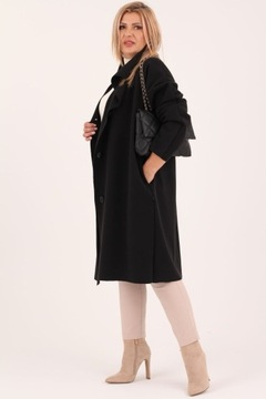 ДЛИННОЕ ПЕРЕХОДНОЕ ПАЛЬТО, ПОЛЬСКИЙ ПРОИЗВОДИТЕЛЬ, ЭЛЕГАНТНЫЙ, БОЛЬШИЕ РАЗМЕРЫ