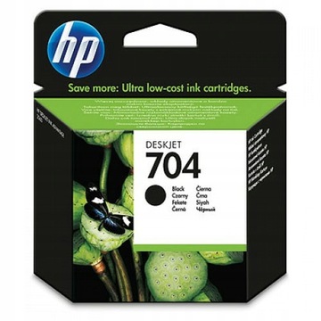 TUSZ DO DRUKARKI HP 704 CZARNY ORGINAŁ