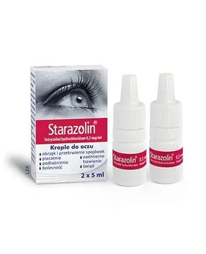 Starazolin 0,5 mg/ml krople do oczu 2 x 5 ml