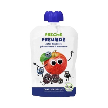 FRECHE FREUNDE BIO MUS JABŁKO JAGODA JEŻYNA 100g