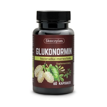 Skoczylas GLUKONORMIN Morwa biała Kozieradka POZIOM CUKRU Cholesterol 60kap